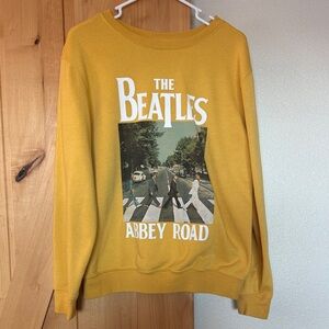 Love Tribe Mustard Beatles Abbey Road Sweater